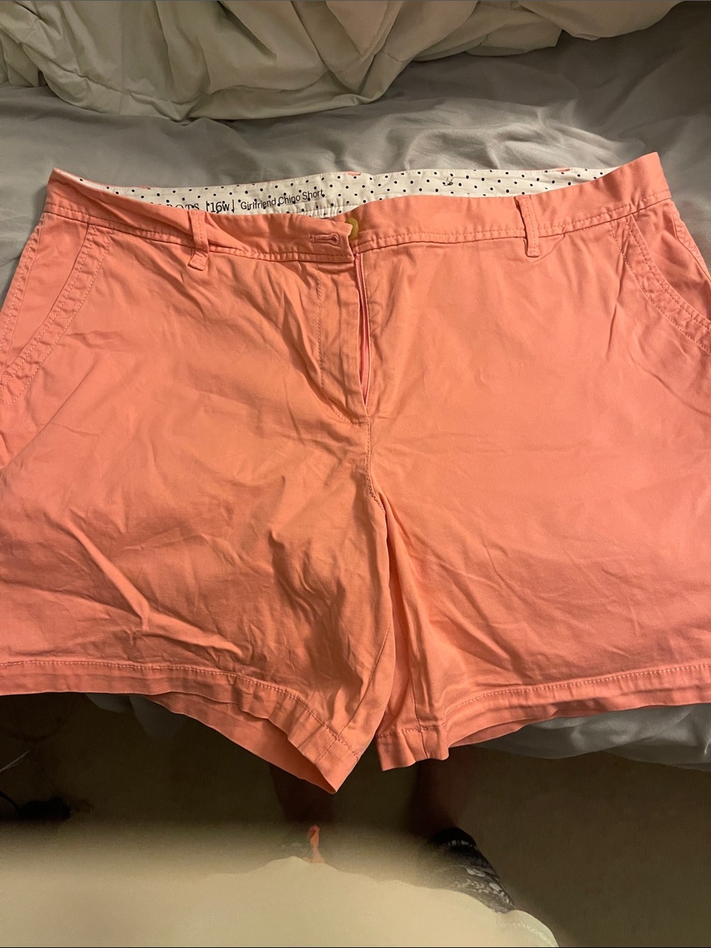 Talbots Coral Pink Chino Shorts